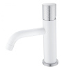 Смеситель для раковины Boheme Stick 121-WCR.2, белый, хром (white touch chrome)
