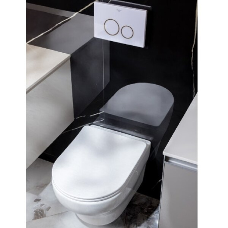 Унитаз подвесной Boheme Fiore 978-SET-W, сиденье микролифт, цвет белый глянцевый
