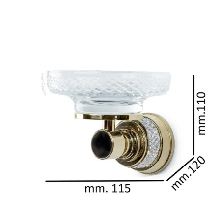 Мыльница Boheme Aura 10243-G, цвет золото