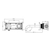 Смеситель для раковины Boheme Tech 158/2-SGM, цвет Shine Gun Metall
