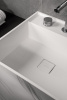 Раковина напольная Cube Corian 480*480*850 Calacatta 802-CLCT CALACATTA
