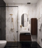 Столешница моноблок FLAT ST 70см (704*452*100) 888-70 белый