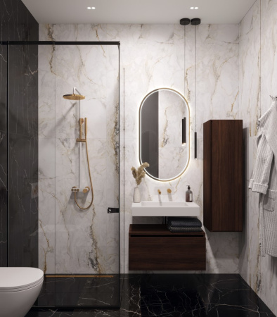 Столешница моноблок FLAT ST 70см (704*452*100) 888-70 белый