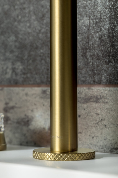 Смеситель для раковины Boheme Aura 152-MG-A, встраиваемый, цвет золото матовое