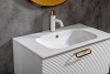 Тумба Armadi Art Linea 80 белая+Золото 842-080-WG белый