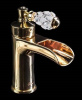 Смеситель для раковины Boheme Vogue 211-CRST Crystal, золото