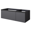 QUATRO 2 120см (80+40) тумба антрацит профиль антрацит с подсветкой 790-M2-120-A-A-LED антрацит