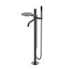 Смеситель Boheme Stick 129-SGM.3 для ванны и душа, с душевым гарнитуром, shine gun metal