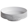 Раковина накладная рифленая SOLE Corian 400*130 Calacatta 801-R-CLCT CALACATTA
