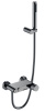 Смеситель для ванны и душа Boheme Stick 123-SGM.2, цвет графит Shine Gun Metal с ручкой Touch