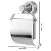 Держатель туалетной бумаги с крышкой Boheme Aura 10241-CR, хром