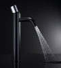 Смеситель Boheme Stick 122-BCR для раковины высокий, черный, (black diamond chrome)