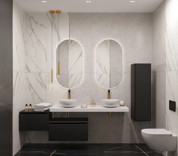 Столешница прямая FLAT CALACATTA 1610*460*70 869-160-CLCT CALACATTA