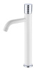 Смеситель Boheme Stick 122-WCR для раковины высокий, белый, хром (white diamond chrome)